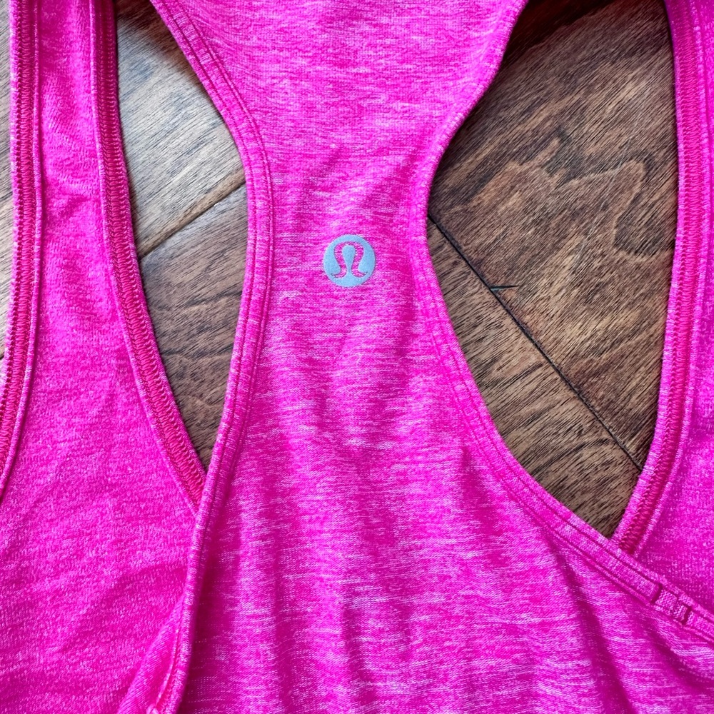 LuLuLemon athletic tank top, size 2 color pink. Gently used, great condition.